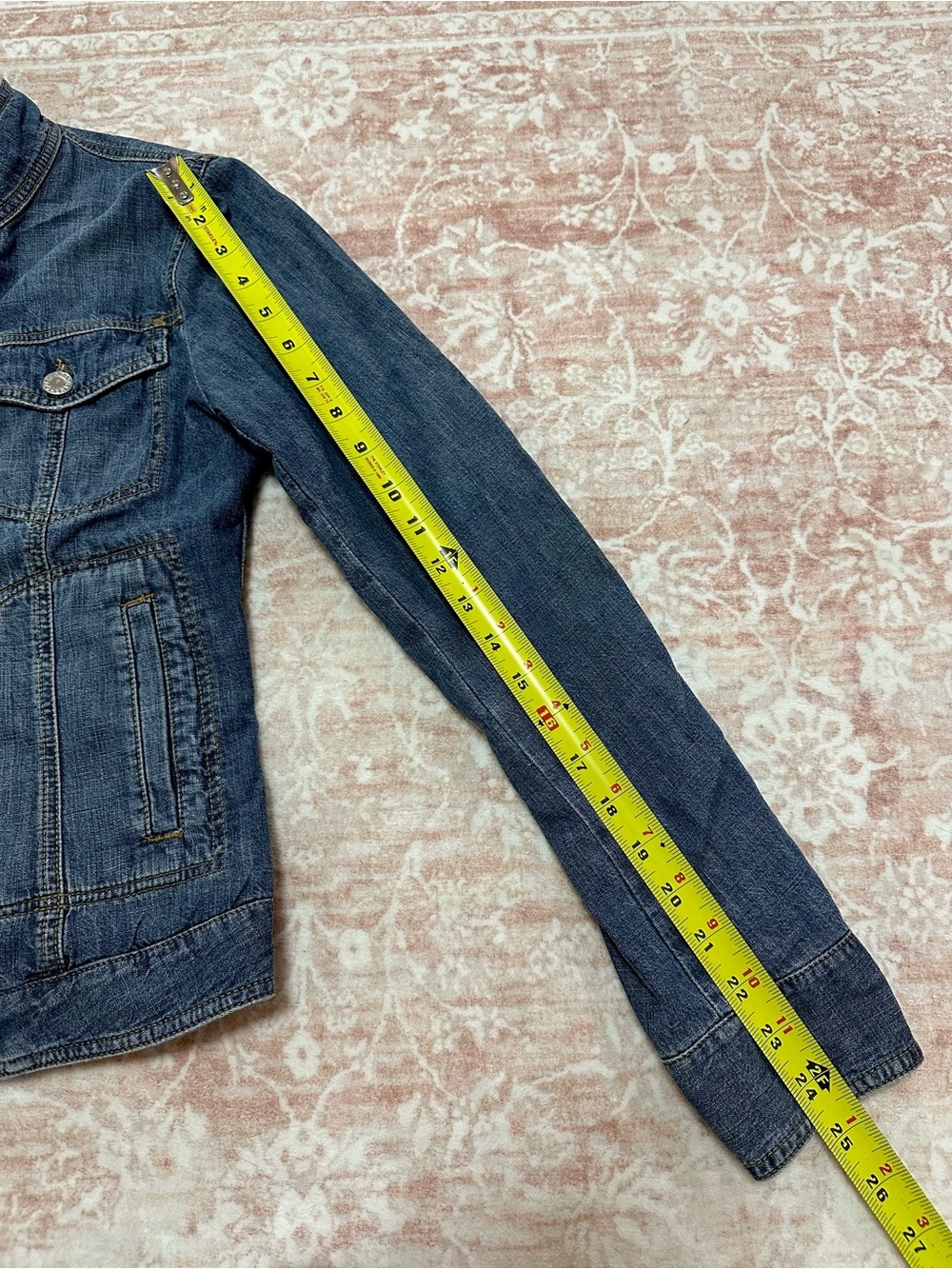 Vintage Dolce & Gabbana Jean Jacket With 🐆  Leopard Lining - Sz 40 - Picture 15 of 16